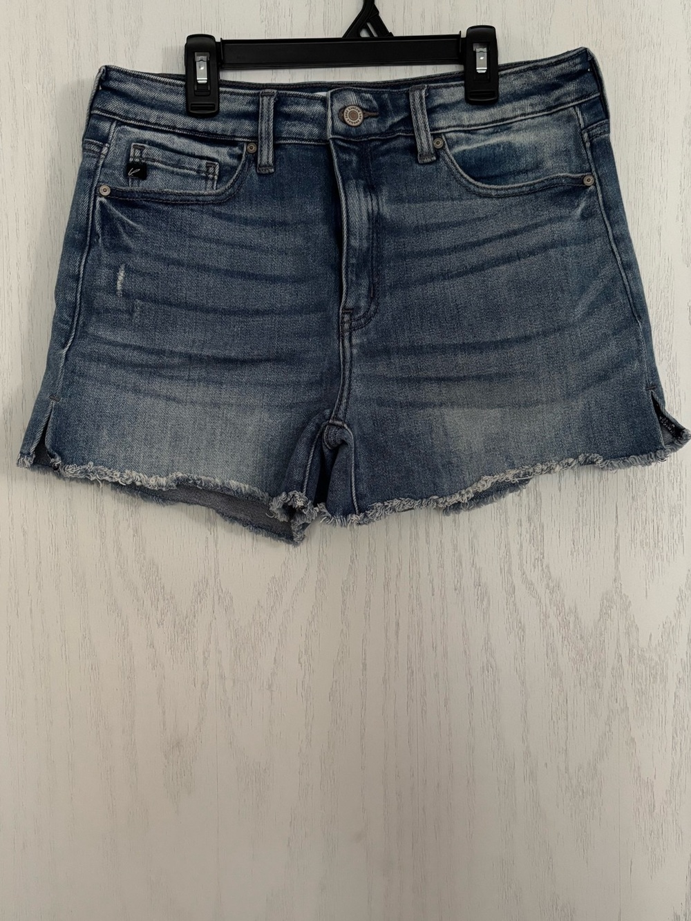 KanCan Distressed Mid-Blue Denim Shorts XL